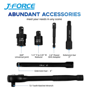 3/8 ''<span class=keywords><strong>64PCS</strong></span> mạnh mẽ độ dẻo dai điều khiển không khí công cụ tác động ổ cắm bộ - Product Image 3