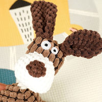 Jouet interactif en peluche pour animaux de compagnie, en corde de coton, résistant à la mastication, pour nettoyer les dents, vente en gros pour chiens et chats