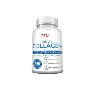 OEM Multiple collagen pills, collagen supplements for wild fish, eggshells, chicken, and grass fed beef