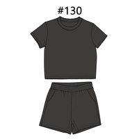 Ensemble de shorts en coton pour femmes de haute qualité, au-dessus du genou, 2 pièces, uni, décontracté, à porter tous les jours, été