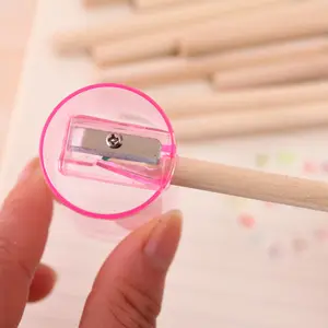Pensil warna Mini dengan rautan dalam tabung pensil warna gambar portabel untuk anak-anak pensil seni untuk anak-anak