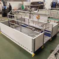 Nouvelle cage de mise bas de type H pour l'élevage de gestation et de maternité des porcs, acier Q235, longue durée de vie