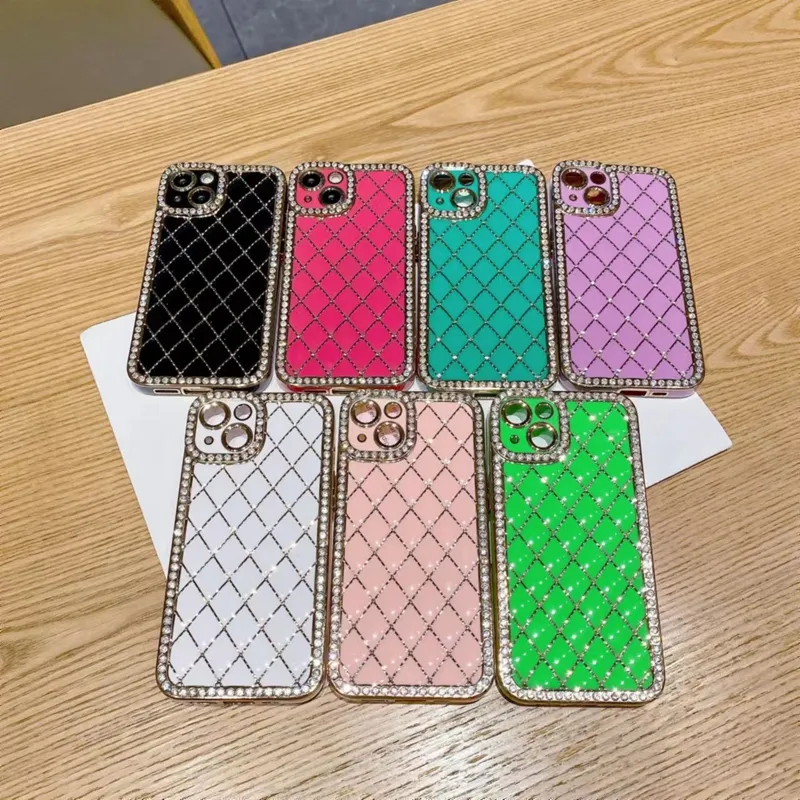 Luxury Bling Rhinestone Bumper Phone Case For iPhone 14 13 12 11 Pro Max Plus Back Shockproof Soft Cover