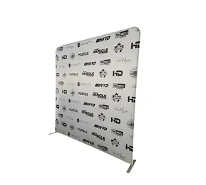 8FT*8FT Stage Background Booth Backdrops Custom Logo Step And Repeat Backdrop Stands Banners