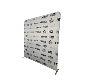 Fondo <span class=keywords><strong>de</strong></span> escenario <span class=keywords><strong>de</strong></span> 8FT * 8FT Fondos <span class=keywords><strong>de</strong></span> cabina Logotipo personalizado Paso y repetición Telón <span class=keywords><strong>de</strong></span> fondo Stands Banners - Product Image 1