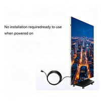 Indoor P2.0 Dreifach Faltbarer LED-Poster-Bildschirm Bewegliche Vertikale Digitale Beschilderung Faltbare LED-Werbetafel für Messen und Ausstellungen