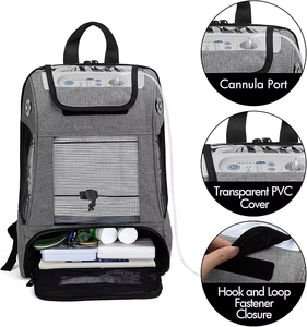 Mochila Unisex Portátil de Malla Gris, Paneles de Poliéster Impermeables, con Cordón, Transpirable, para Viajes, Capacidad de 20-35L - Product Image 5