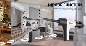 Pistolet à air comprimé électrique portable sans fil en plastique haute puissance Petit ventilateur super turbo puissant Souffleur de feuilles - Product Image 4