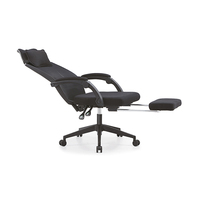 Chaise de bureau ergonomique pivotante en maille avec roulement