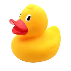 Grand canard en caoutchouc jaune de grande taille en plastique de vinyle flottant piscine baignoire jouet pour enfant