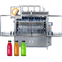 Machine de remplissage automatique de jus d'eau à 4 têtes haute efficacité MTW