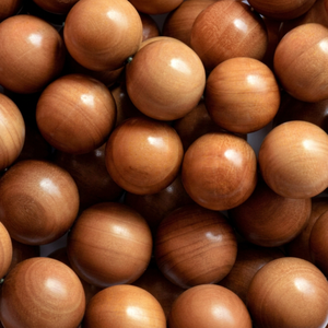 Vente en gros de Tasbih en bois de santal écologique Riddhi Siddhi, perles de prière musulmanes d'Inde du Sud, parfum durable de plus de 50 ans, 4 mm-22 mm - Product Image 1