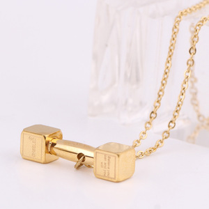 Collar de Acero Inoxidable 304 de 6 mm para Hombre, Colgante Geométrico para Uso Diario, Color Negro, Oro Rosa, Dorado y Acero, BF1157 - Product Image 3