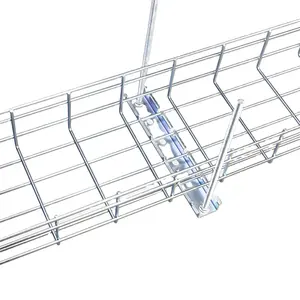 ningbo factory hot sale hanging CE Certificated Cable Tray Customized Hot Selling 300mm Basket Galvanized Wire Mesh Cable Tray