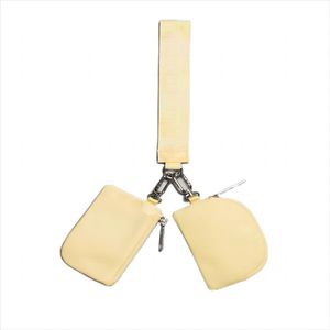 Bolso de cintura doble personalizado con cierre de cremallera, estilo deportivo, llavero de pulsera para niñas, decoración de bolso, doble compartimento. - Product Image 4
