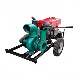 High Flow 4 Inch Mobile Diesel Irrigation Pump Diesel Engine Water Pump <b>Set</b> - Product Image 1
