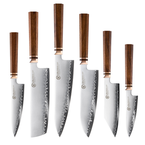 Juego <span class=keywords><strong>de</strong></span> <span class=keywords><strong>cuchillos</strong></span> <span class=keywords><strong>de</strong></span> cocina Grandsharp <span class=keywords><strong>de</strong></span> 5/6 piezas, <span class=keywords><strong>de</strong></span> acero pulverizado japonés Hitachi ZDP189, con mango <span class=keywords><strong>de</strong></span> madera natural <span class=keywords><strong>de</strong></span> Mkuruti africana. - Product Image 1