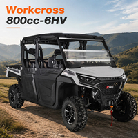 Véhicule utilitaire Aodes 800cc UTV, buggy tout-terrain à deux places, cabine fermée, 4x4, véhicule de travail à essence pour utilisation agricole