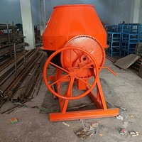 Bétonnière robuste pour travaux de construction, équipement de mélange de ciment, mélangeur à tambour portable pour projets de construction
