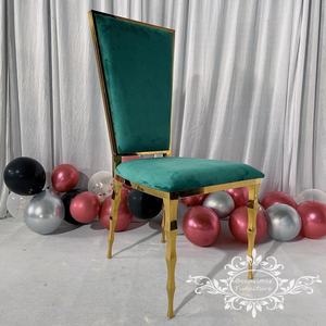 Coussins échangeables mariage <span class=keywords><strong>en</strong></span> acier inoxydable doré chaises de salle à manger meubles commerciaux <span class=keywords><strong>d</strong></span>'hôtel - Product Image 3
