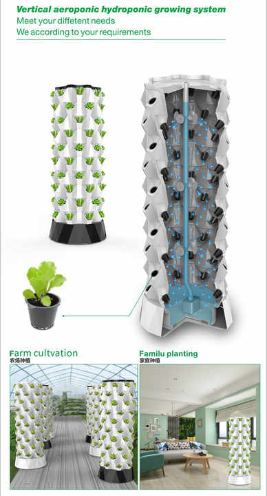 Tower Garden Idroponico Per Interni - Sistema Coltivazione Senza Terra Con Pompa E Timer - Foto 6