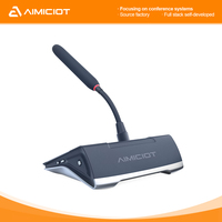 Mikrofon Digital Berkabel UN520C-G Ekonomis dengan Layar Sentuh dan Kabel Jaringan CAT6E untuk Sistem Konferensi Ruang Serbaguna