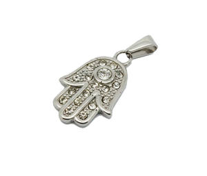 Collar con Símbolo de <span class=keywords><strong>Hamsa</strong></span> de Buena Suerte de Olivia, Mano de Fátima, <span class=keywords><strong>Hamsa</strong></span> Judía, Amuleto de Cabala - Product Image 1