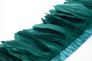 15-20cm amarillo neón precio competitivo hecho a mano ganso Nagorie pluma enhebrado flecos 5-8 ''para decoración de fiesta de Carnaval - Product Image 3