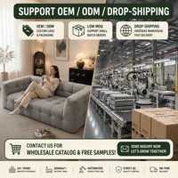 Sofa modular kubus vakum terkompresi, berbahan campuran linen, berumbai, dan dapat dilipat, cocok untuk ruang tamu, apartemen, dan keluarga.
