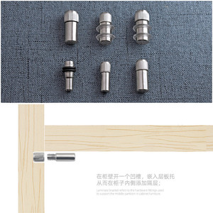 Core Plate Support CZ1126 304 Stainless Steel Nickel Plated Durable Shelf Connector For Cabinet Wood Board - Product Image 2
