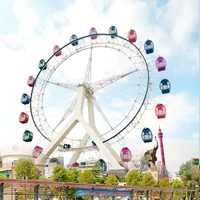 Grande roue populaire de 30m pour les promenades en plein air dans les parcs d'aventure avec conception et support d'installation à vendre