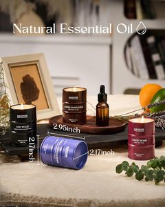 Pillar Iron Can Wild Rose Cherry Vanilla <strong>Oud</strong> Sandalwood Home Fragrance Aromatherapy <strong>Candles</strong> - Product Image 3