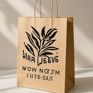 Bolsas de Papel Kraft Premium para Empaquetado de Compras de Lujo, Logotipo Personalizado Directo de Fábrica - Product Image 5