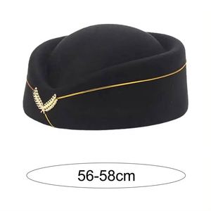 I-0291 Gorra de Color Sólido para Fiestas, Uniformes Formales, Boina para Mujer, Gorra para Actuaciones Escénicas, Gorro de Azafata - Product Image 6