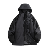 Veste de sport unisexe LAYENNE, longue, à capuche, zippée, coupe-vent, 100% polyester, épaisse, étiquette personnalisée