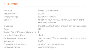 <span class=keywords><strong>2025</strong></span> thiết bị nhà bếp điều khiển cảm ứng dễ dàng để hoạt động xách tay <span class=keywords><strong>1</strong></span> đầu cảm ứng <span class=keywords><strong>HOB</strong></span> 220V - Product Image 4