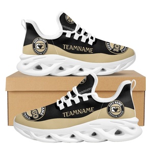 Venta al por mayor de zapatos planos de fútbol para aficionados personalizados, zapatos para caminar, zapatos con estampado 3D, gran oferta, zapatillas deportivas para correr para hombres, precio bajo - Product Image 1