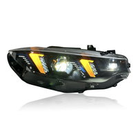 Faros Delanteros Estilo Ojo de Serpiente para BMW Serie 4 F32 M3 F80 M4 F82 2013-2019, Conjunto de Faros LED Delanteros para Automóvil, DRL Amarillo y Blanco