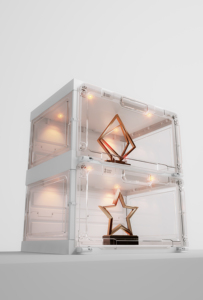 Venta al por mayor de <span class=keywords><strong>China</strong></span>, caja de plástico para zapatillas, caja de zapatos de almacenamiento, Control de Sensor de voz, LED, caja de zapatos de plástico apilable transparente, almacenamiento - Product Image 4