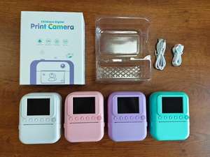 Nouvel appareil photo numérique HD intelligent avec impression instantanée et couleur pour enfants, un cadeau adorable - Product Image 5