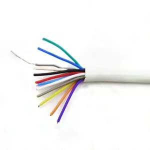 Factory Price 2/ 4/ 6/ 8/10/12 Core 100m 24AWG Security Red Fire Resistant 2X1.5mm2 FPLR White Alarm Cable
