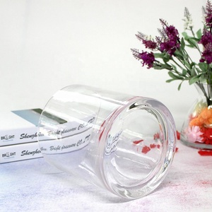 Di alta qualità trasparente dritto da 9 once contenitori di candele extra Large <span class=keywords><strong>barattoli</strong></span> di <span class=keywords><strong>vetro</strong></span> soffiato - Product Image 4