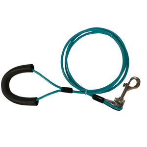 Venta directa de fábrica, accesorios para mascotas, cuerda de alambre de acero metálico recubierta de PU, cable de amarre para perros, correas para perros, correa para perros - Product Image 3