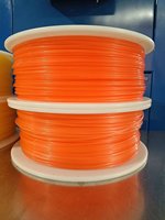 Rollo de Cable de PMMA de 2.5mm de Colores (Rojo, Azul, Amarillo, Naranja, Verde) con Fibra Óptica PMMA de Resplandor Final para Luces y Iluminación LED