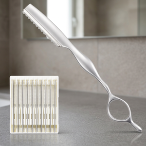 Maclura - Maquinilla de Afeitar Manual Profesional de Acero Inoxidable, de Una Sola Cuchilla, para Afeitar la Cara, Calidad de Salón, No Desechable - Product Image 4