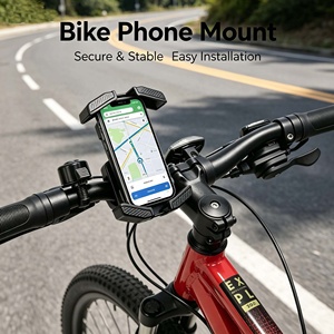 Pemegang Ponsel Sepeda Universal 360 °   Dudukan Ponsel Anti Goyang untuk Sepeda Motor dan Sepeda, Dapat Disesuaikan - Product Image 6