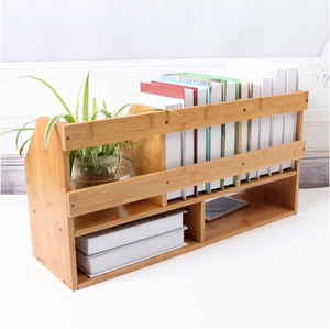 Wholesale Bamboo Dollhouse Bookshelf,Custom Wooden <strong>Book</strong> <strong>Storage</strong> Shelf for House Accessories with Drawers,Wooden Bookcase <strong>Storage</strong> - Product Image 2
