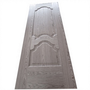 דלת TOPBON TBDOOR001 זולה יותר מעץ אלון אדום, אגוז וטיק, בגימור מינימליסטי, ציפוי עץ HDF עם עיצוב תלת מימד משאנדונג לחצר. - Product Image 4