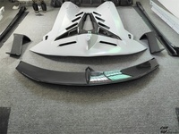Kit carrosserie semi-carbone style SVJ pour Lamborghini Aventador LP700 Cabriolet, amélioration, pare-chocs avant, pare-chocs arrière, jupes latérales