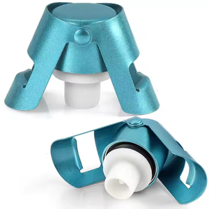 Accessoires de barre 1.38*2.17 pouces <span class=keywords><strong>bouchon</strong></span> de bouteille de <span class=keywords><strong>vin</strong></span> or <span class=keywords><strong>bleu</strong></span> rose avec <span class=keywords><strong>bouchon</strong></span> en acier inoxydable à scellage sous vide pour <span class=keywords><strong>vin</strong></span> rouge - Product Image 2